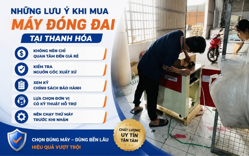 Những lưu ý khi mua máy đóng đai tại Thanh Hóa