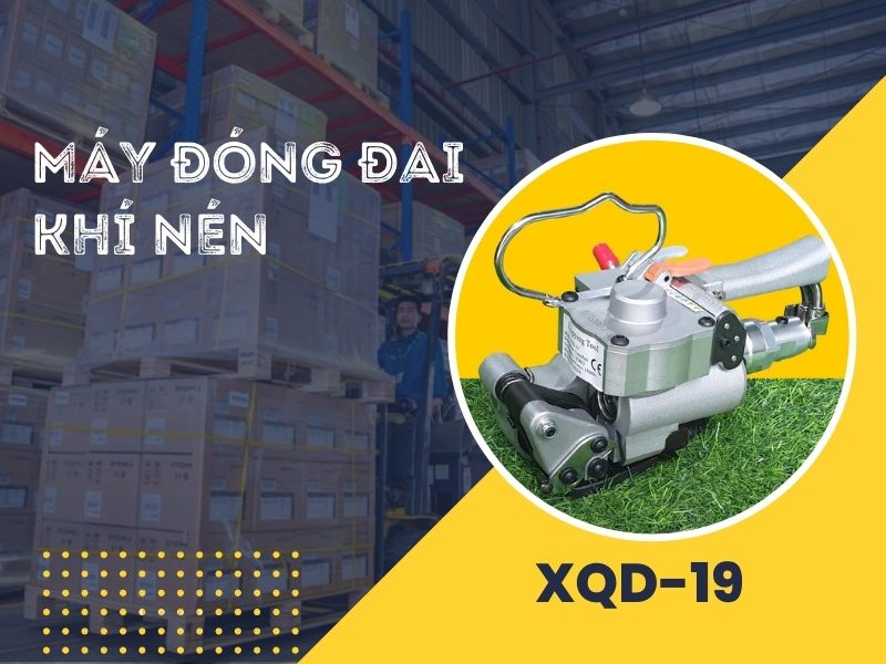 Máy đóng đai nhựa nén khí Yamafuji XQD-19 chính hãng tại Siêu thị Hải Minh