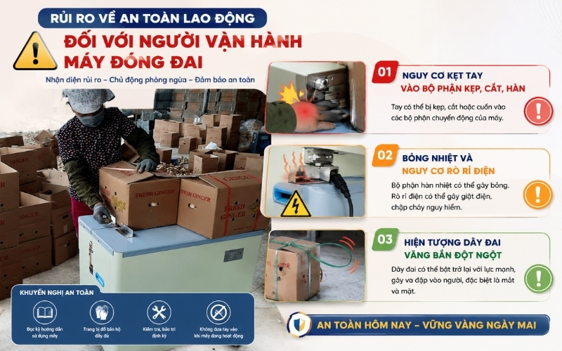 Rủi ro về an toàn lao động đối với người vận hành