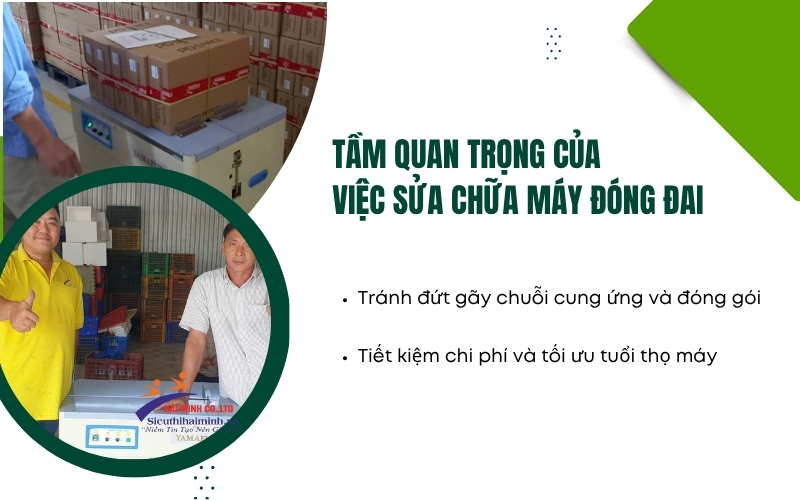 Tầm quan trọng của việc sửa chữa máy đóng đai 