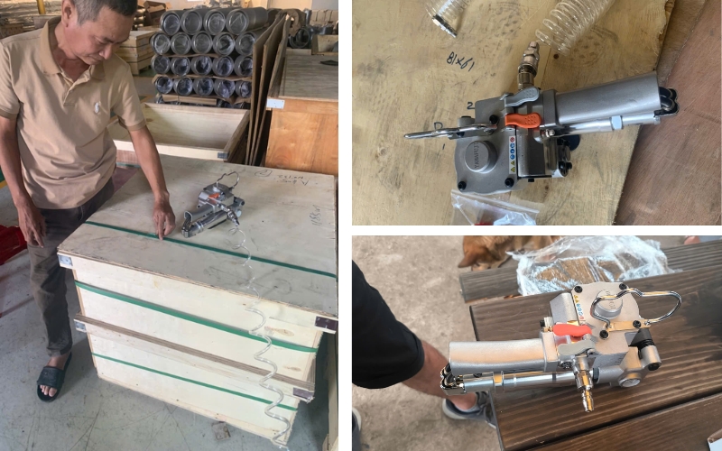 Thông số kỹ thuật của máy đóng đai nhựa dùng khí nén Yamafuji XQD-19