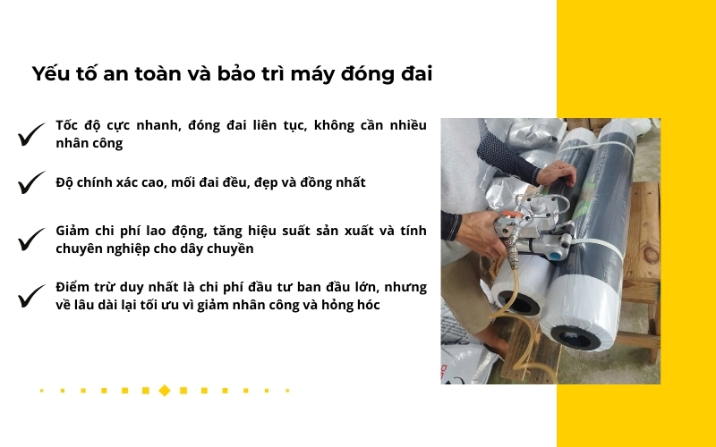 Tiêu chí kỹ thuật cần quan tâm khi mua máy đóng đai