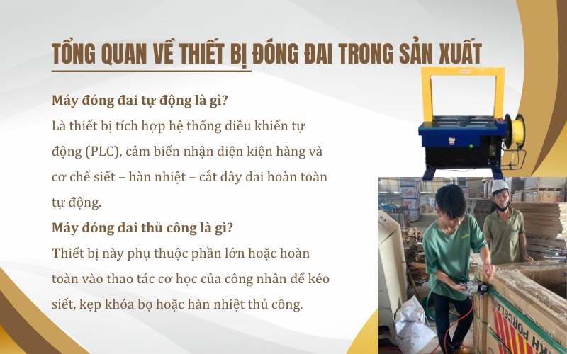 Tổng quan về thiết bị đóng đai trong sản xuất