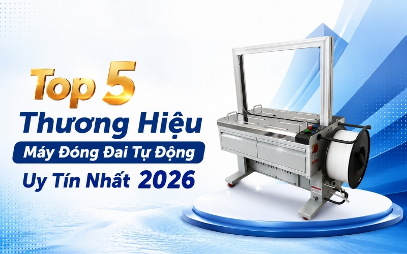 Top 5 Thương Hiệu Máy Đóng Đai Tự Động Uy Tín Nhất 2026