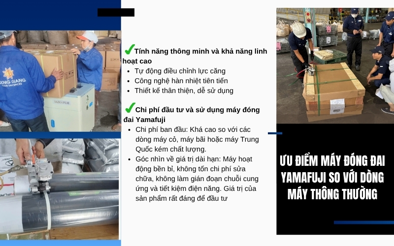 Ưu điểm máy đóng đai Yamafuji so với dòng máy thông thường