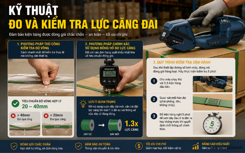  Kỹ thuật đo và kiểm tra lực căng đai