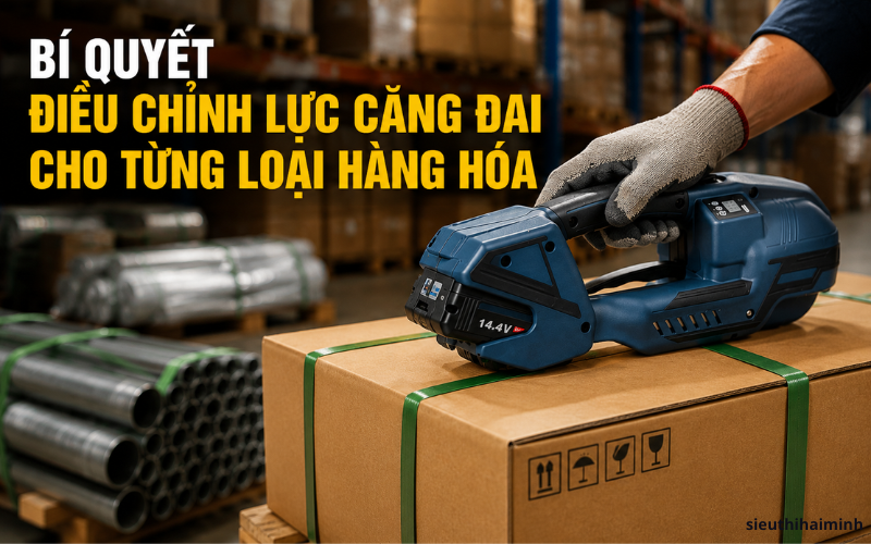 Bí quyết điều chỉnh lực căng đai cho từng loại hàng hóa