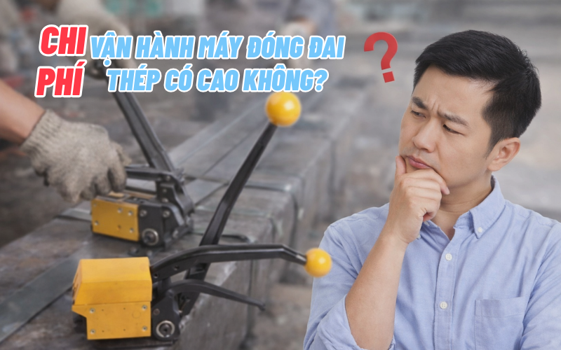 Chi phí vận hành máy đóng đai thép có cao không?