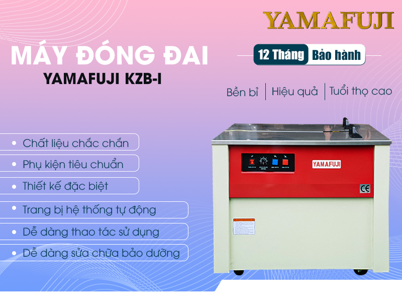 Đặc điểm nổi bật của máy đóng đai Yamafuji KZB-I