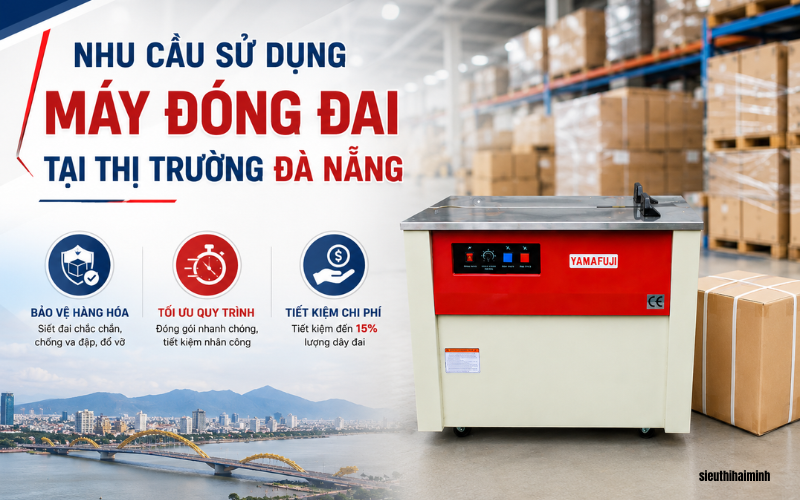 Nhu cầu sử dụng máy đóng đai tại thị trường Đà Nẵng