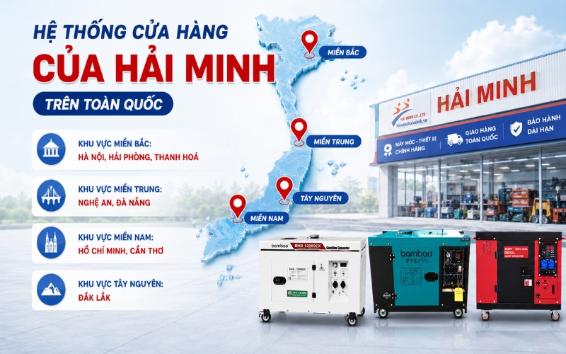 Hệ thống cửa hàng của Hải Minh trên toàn quốc