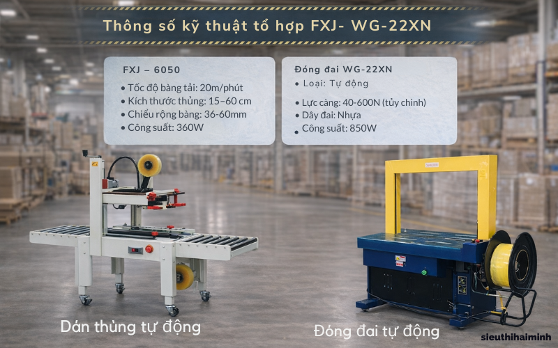 Thông số kỹ thuật của tổ hợp FXJ- WG-22XN