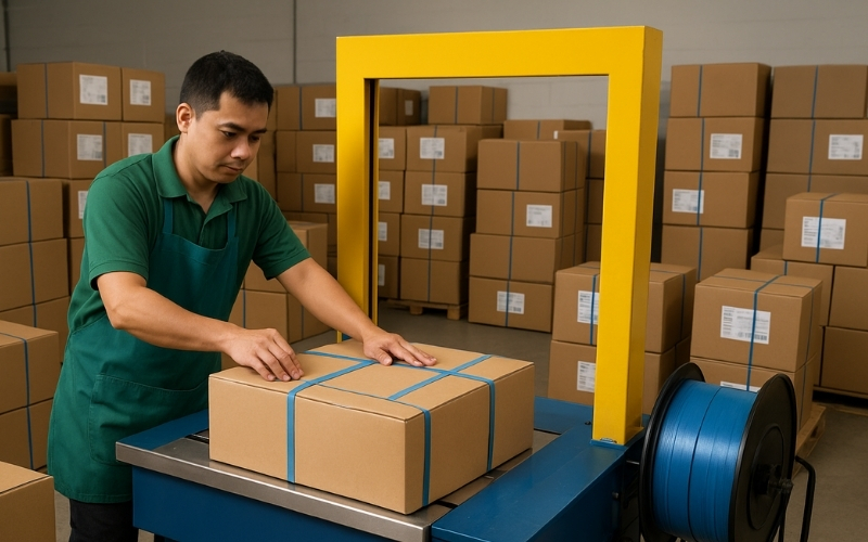 5 lỗi chắc chắn gặp khi không bảo trì máy đóng đai thùng tự động