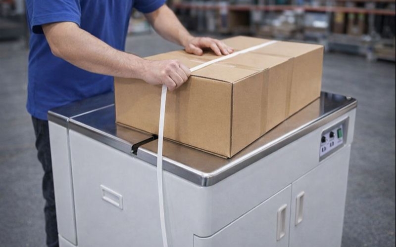 Máy đóng đai niềng thùng STRAPACK D56 - TAIWAN