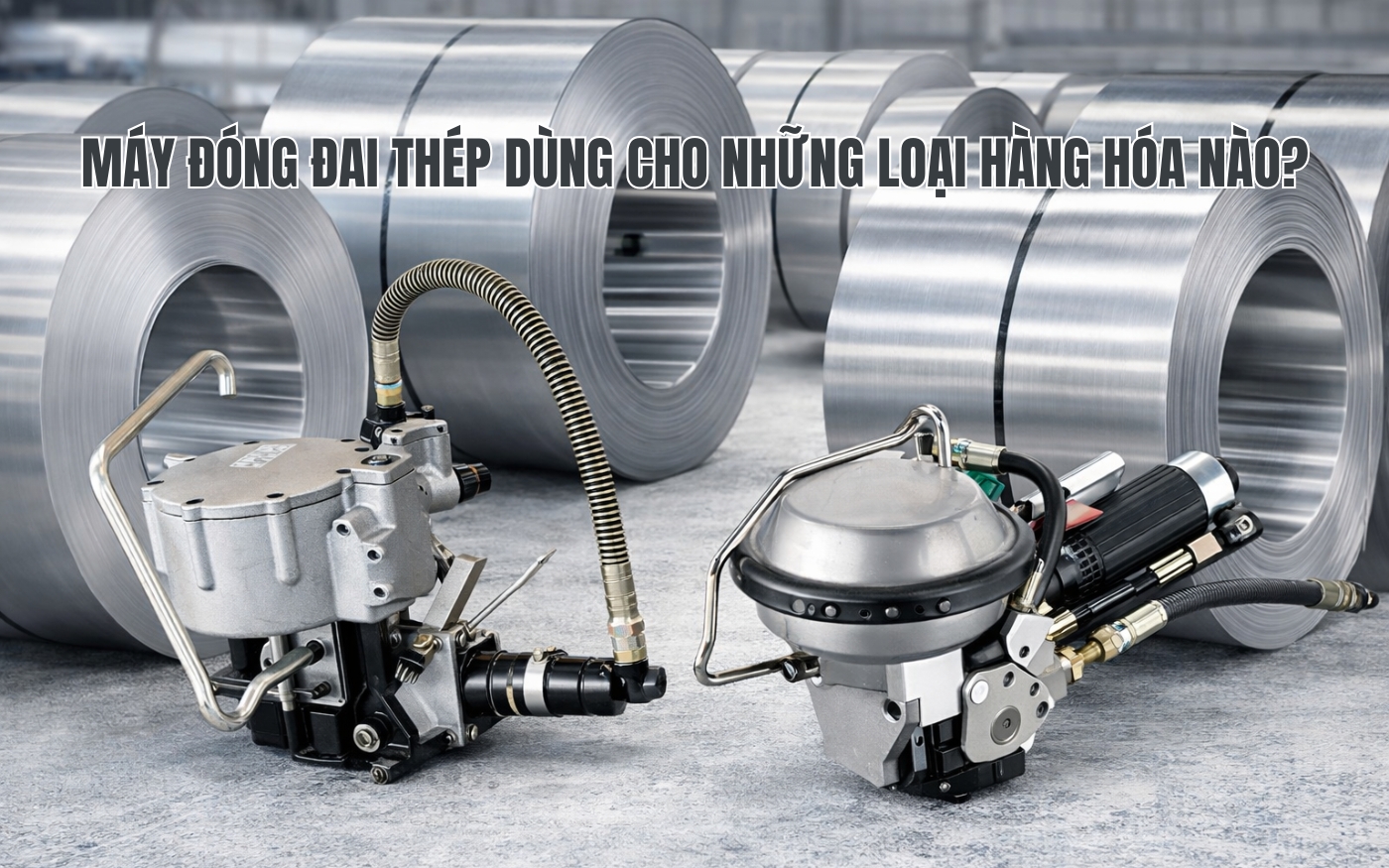 Máy đóng đai thép dùng cho những loại hàng hóa nào?