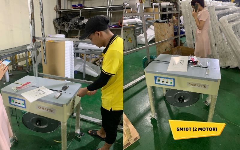 Máy đóng đai thùng Yamafuji SM10T (2 motor)