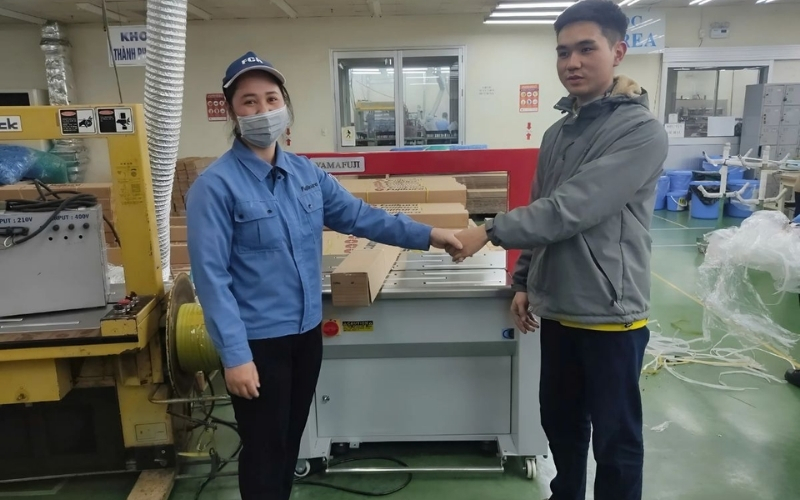 Máy đóng siết đai tự động - hoàn toàn tự động