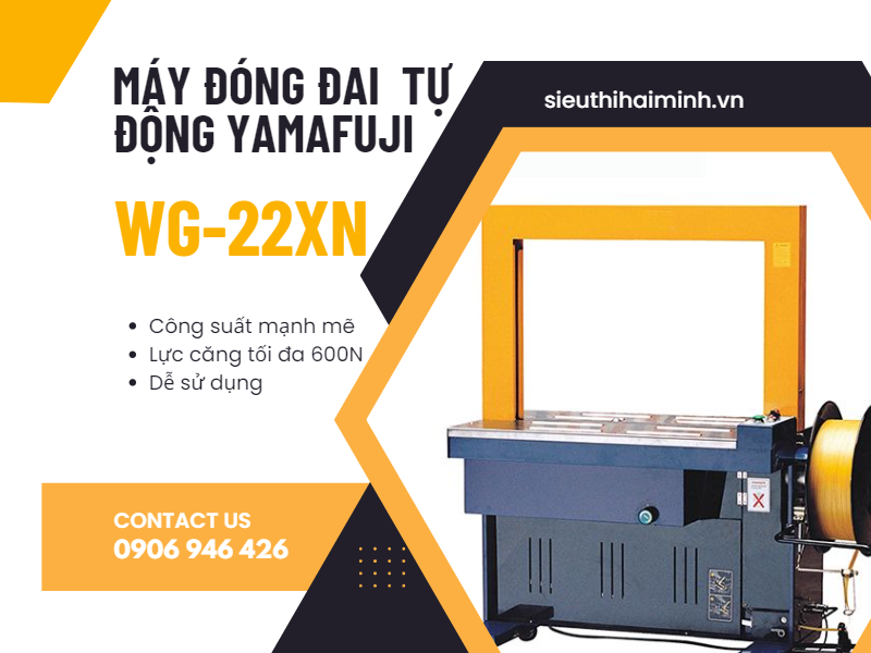 Máy đóng đai tự động Yamafuji WG-22XN chính hãng, giá rẻ