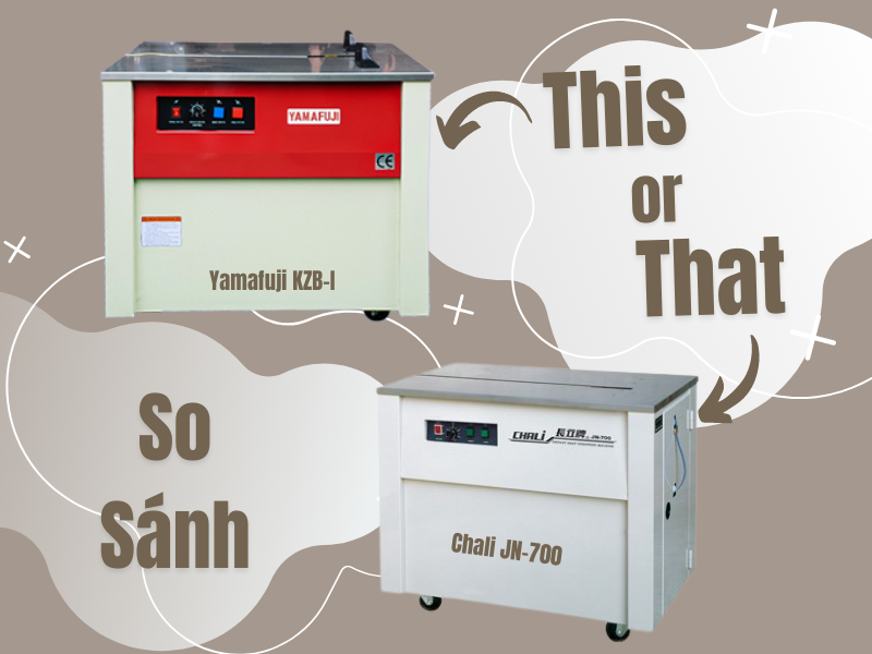 So sánh 2 dòng máy đóng đai Yamafuji KZB-I và Chali JN-700