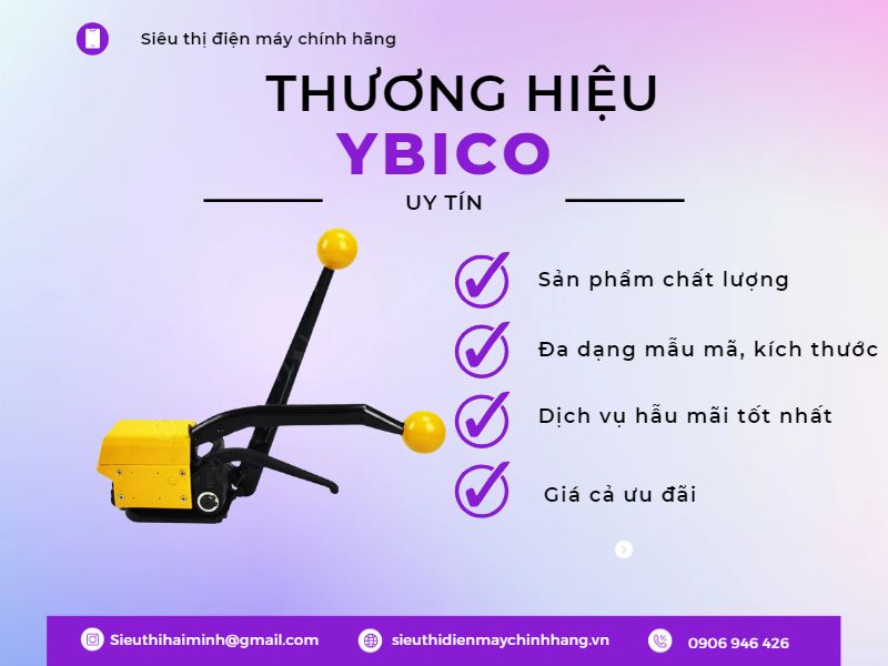 Thương hiệu máy đóng đai uy tín toàn cầu YBICO