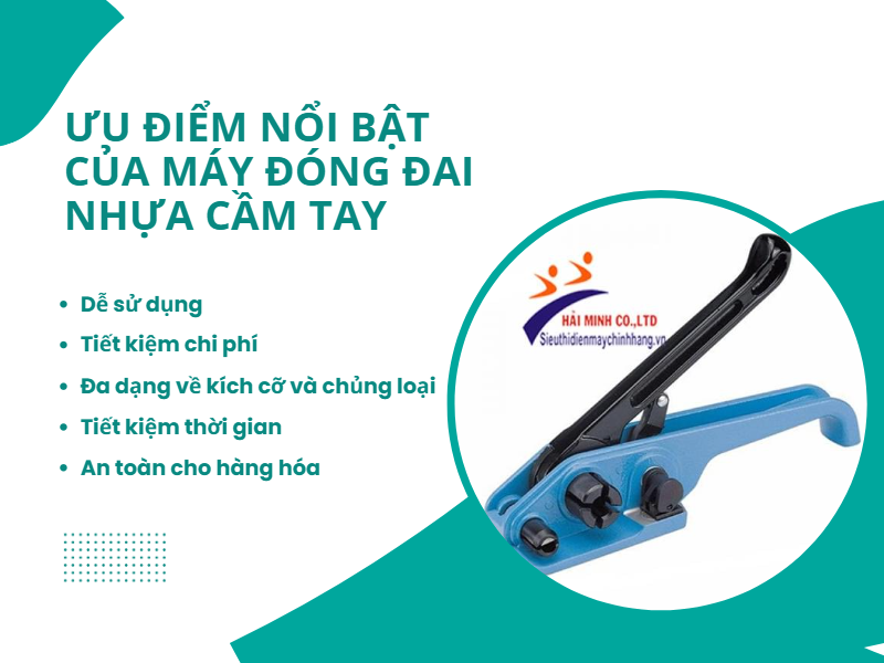 Những ưu điểm nổi bật của máy đóng đai nhựa cầm tay mà bạn cần biết
