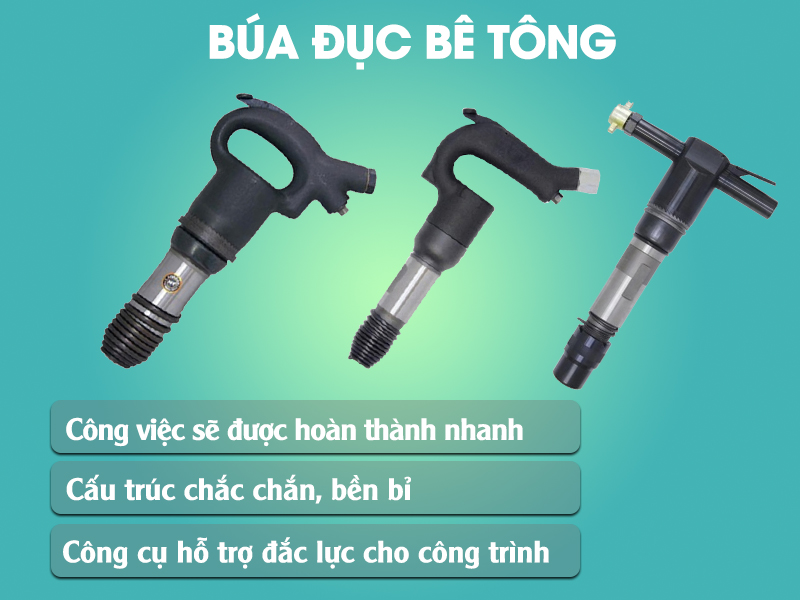 công dụng của búa đục bê tông