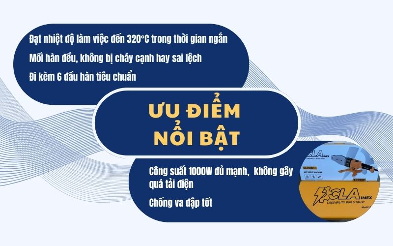 Ưu điểm nổi bật của máy hàn nhiệt CLA CL763S 20-63mm