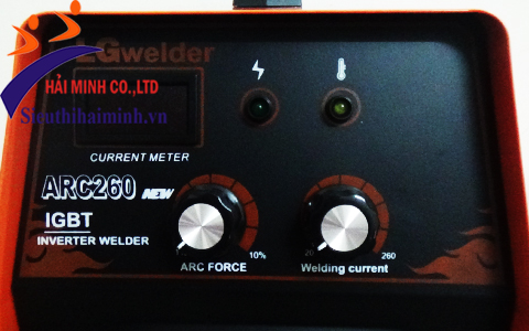 Núm điều chỉnh của máy hàn LGwelder ARC 260 