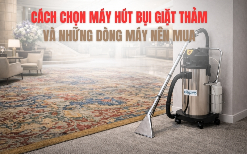 Cách Chọn Máy Hút Bụi Giặt Thảm Và Những Dòng Máy Nên Mua 