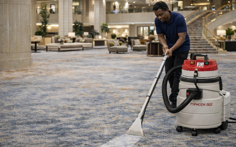 Máy giặt thảm công nghiệp làm sạch không gian sống