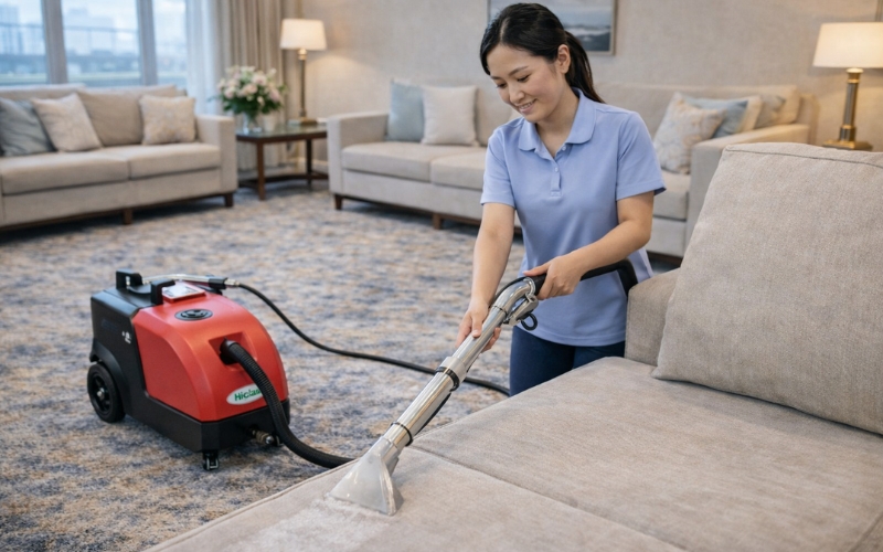 Máy giặt thảm đem lại hiệu quả làm sạch vượt trội