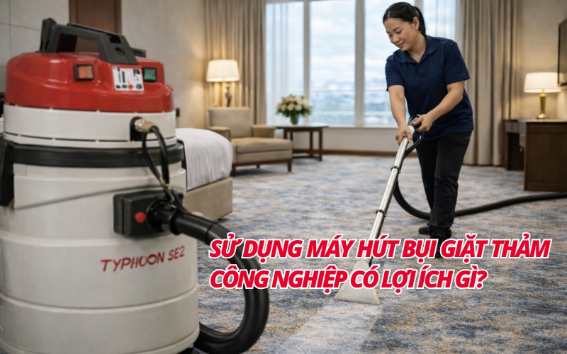 Sử Dụng Máy Hút Bụi Giặt Thảm Công Nghiệp Có Lợi Ích Gì?
