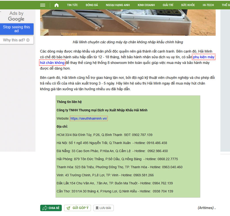 Thông tin liên hệ 