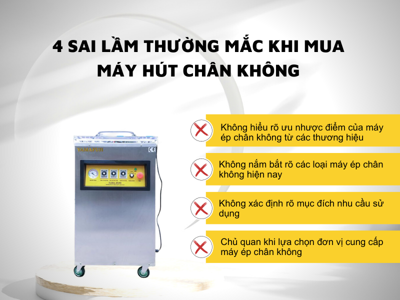 4 sai lầm thường mắc khi mua máy hút chân không