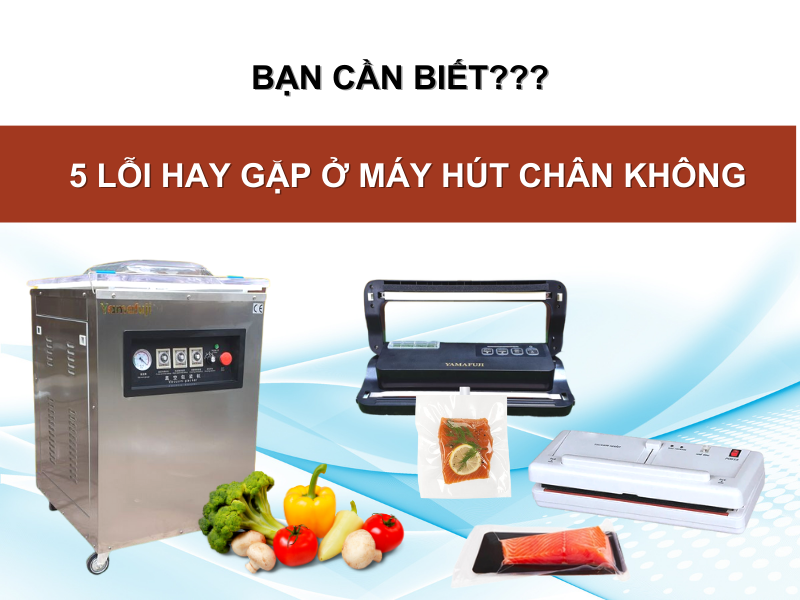 5 Lỗi Hay Gặp Ở Máy Hút Chân Không Bạn Cần Biết