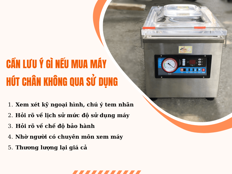 5 điều bạn cần biết khi mua máy hút chân không cũ