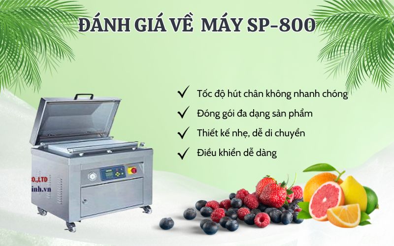 Đánh giá của người dùng về máy hút chân không SP-800