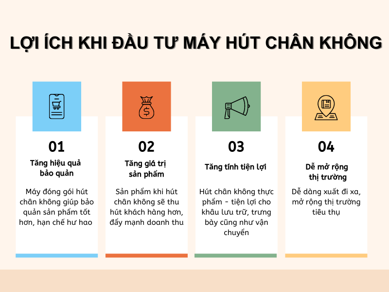 Lợi ích khi đầu tư máy hút chân không
