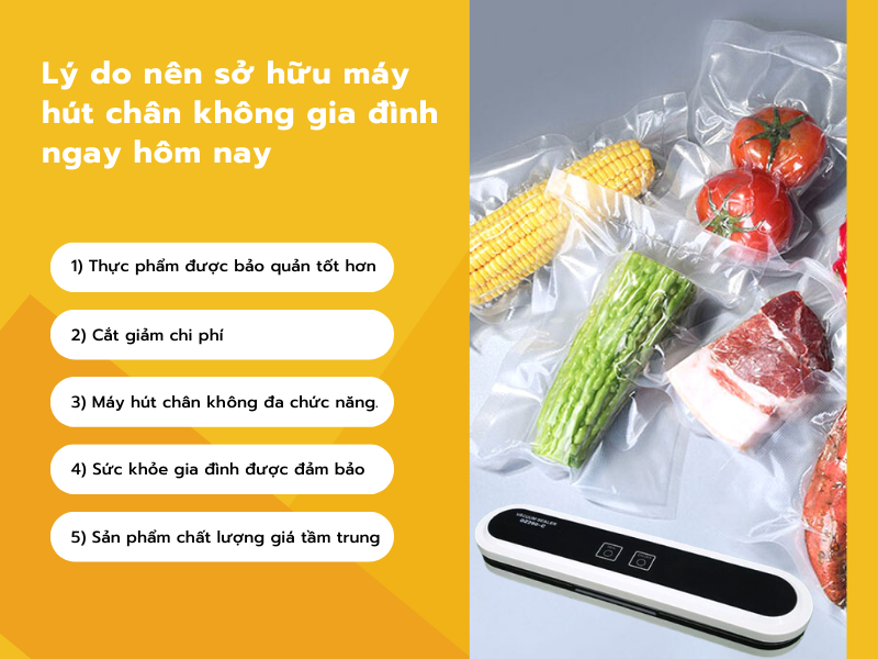 Lý do nên sở hữu máy hút chân không gia đình ngay hôm nay