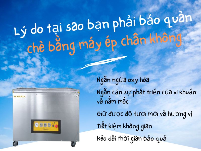 Lý do cần dùng máy hút chân không bảo quản chè