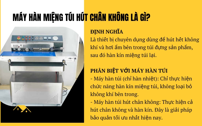 Máy hàn miệng túi hút chân không là gì?
