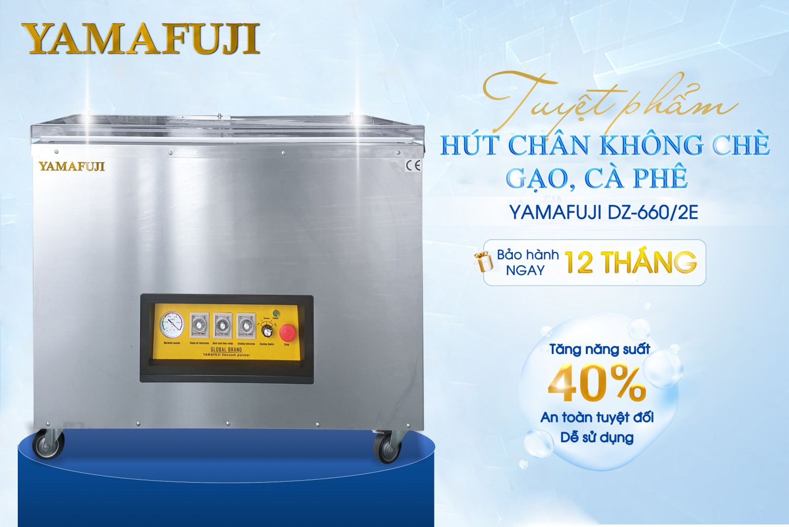 Máy hút chân không đóng gói chè Yamafuji DZ-660/2e