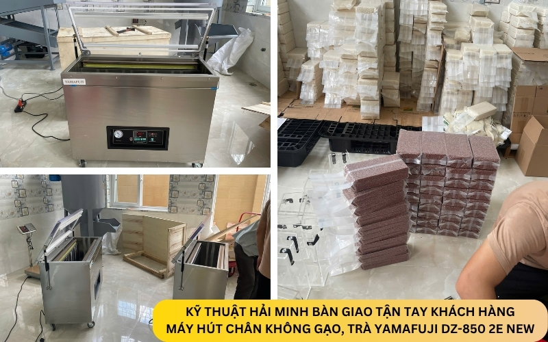 Máy hút chân không gạo, trà Yamafuji DZ-850 2E New