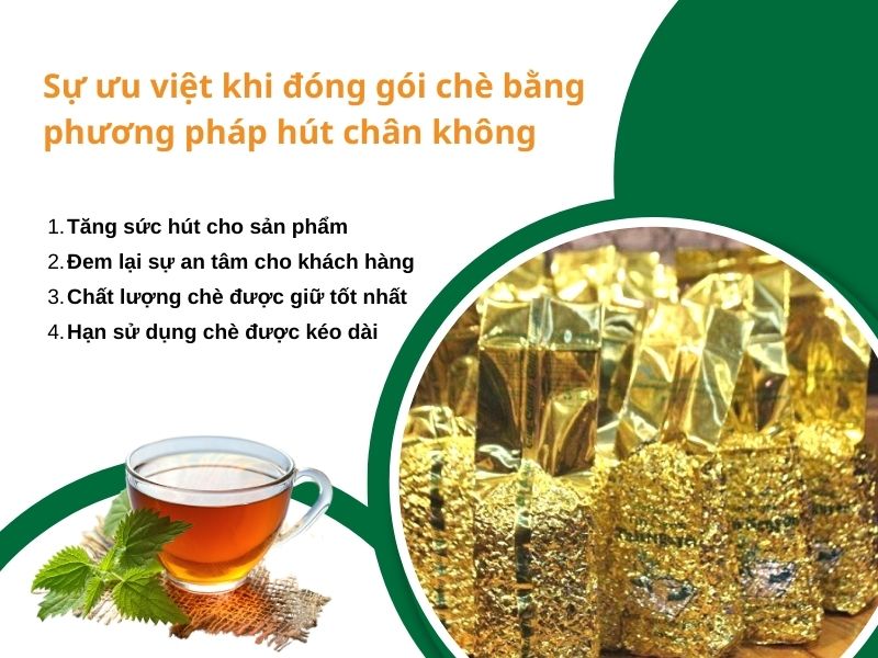 Sự ưu việt khi đóng gói chè bằng phương pháp hút chân không