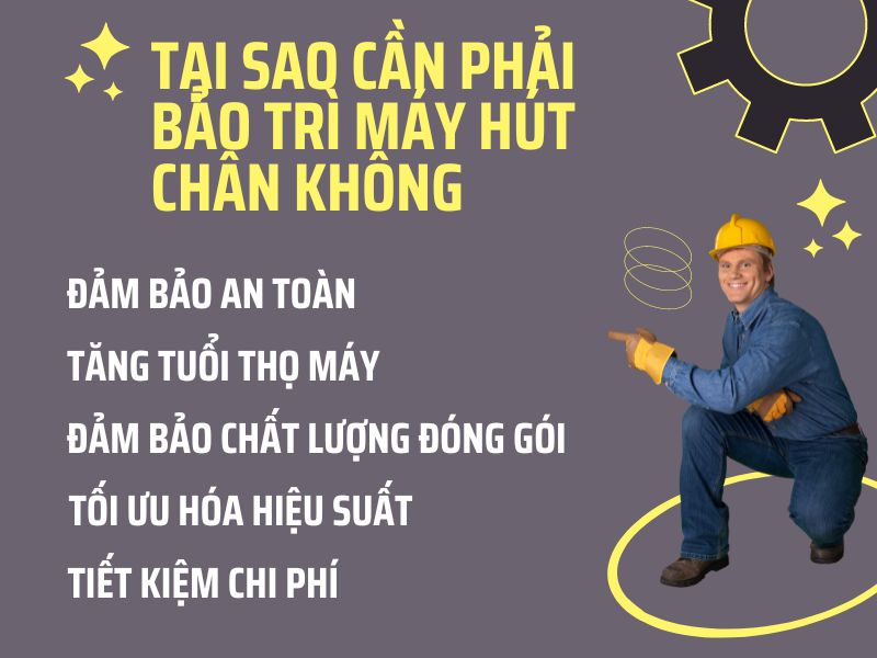 Tại sao cần phải bảo trì máy hút chân không