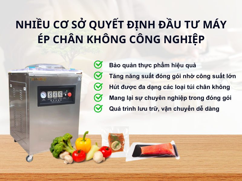 Tại sao nhiều cơ sở quyết định đầu tư máy ép chân không công nghiệp