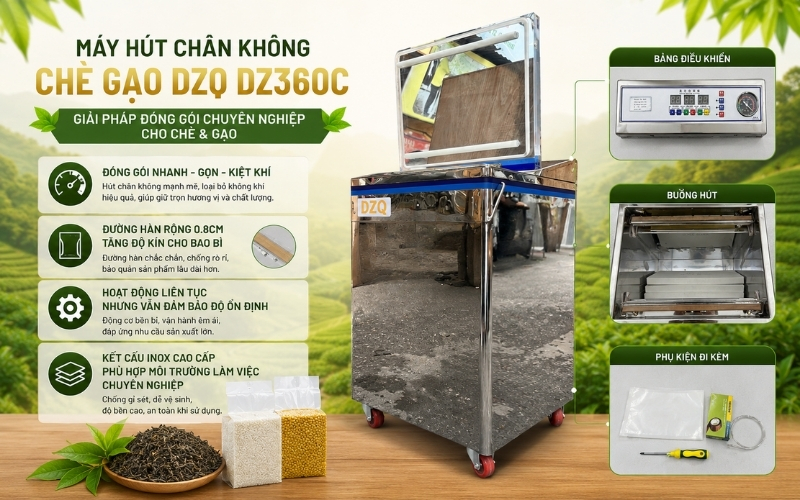 Ưu điểm vượt trội của máy hút chân không DZQ DZ360C