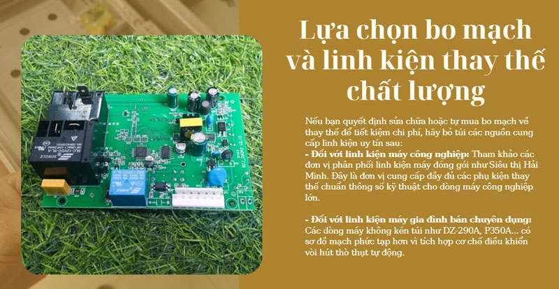 Lựa chọn bo mạch và linh kiện thay thế chất lượng