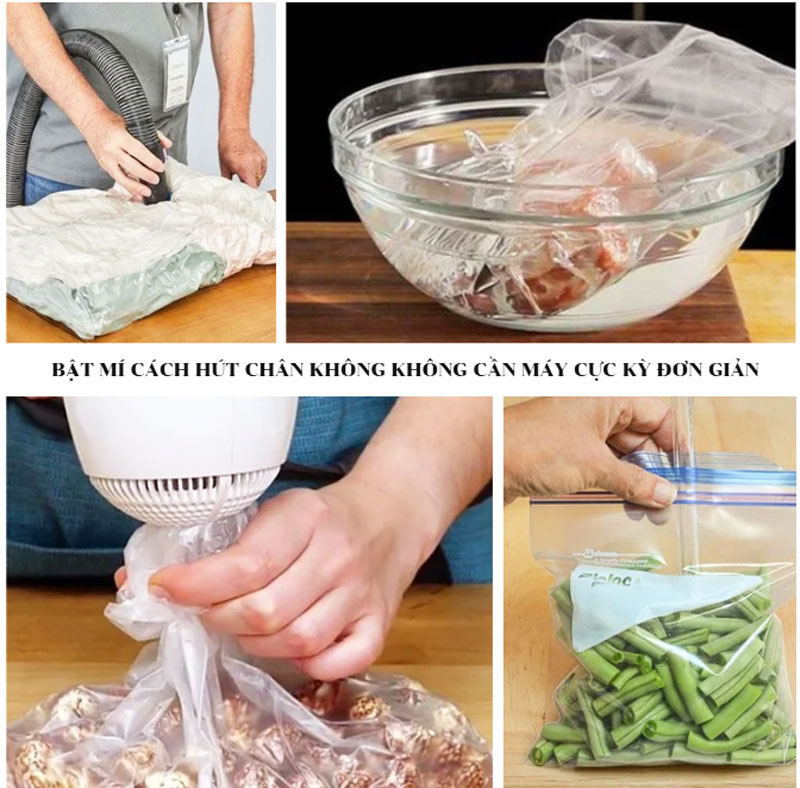 Bật mí cách hút chân không không cần máy cực kỳ đơn giản