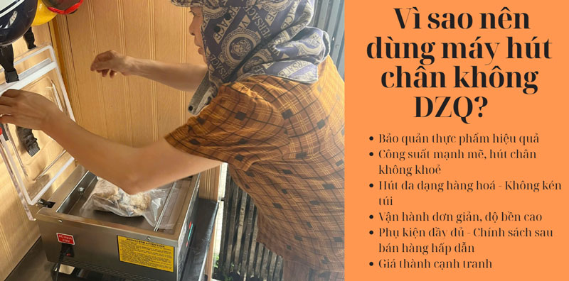 Vì sao nên dùng máy hút chân không DZQ?